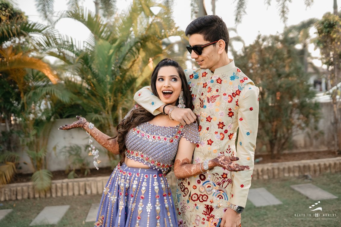 Couple at a carnival themed function